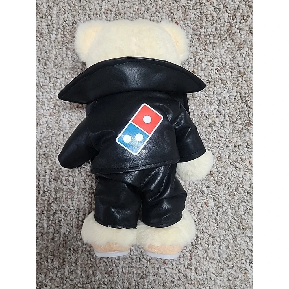 New Domino's Pizza Plush Bear Sings Rebel Yell Billy Idol‎ Voice Dances 12